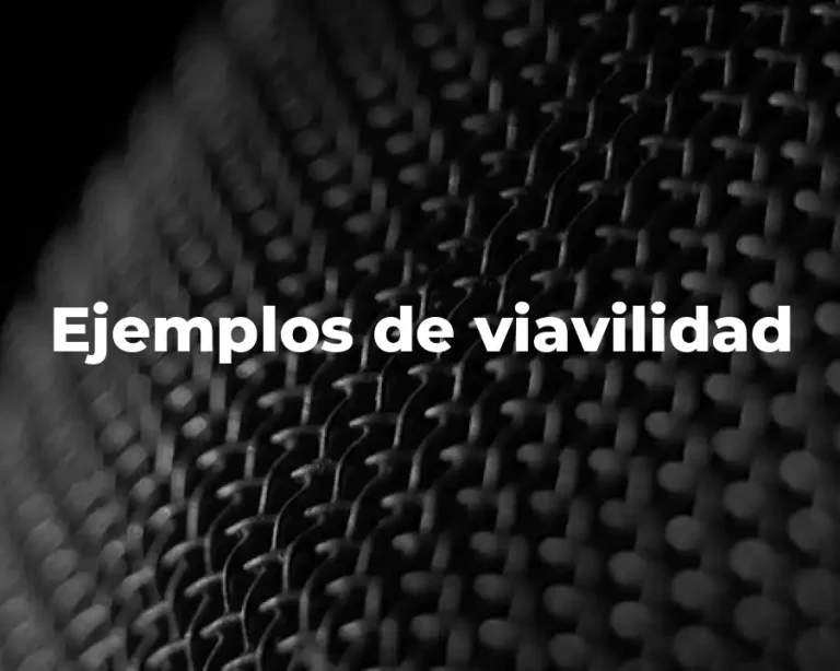 Ejemplos de viavilidad