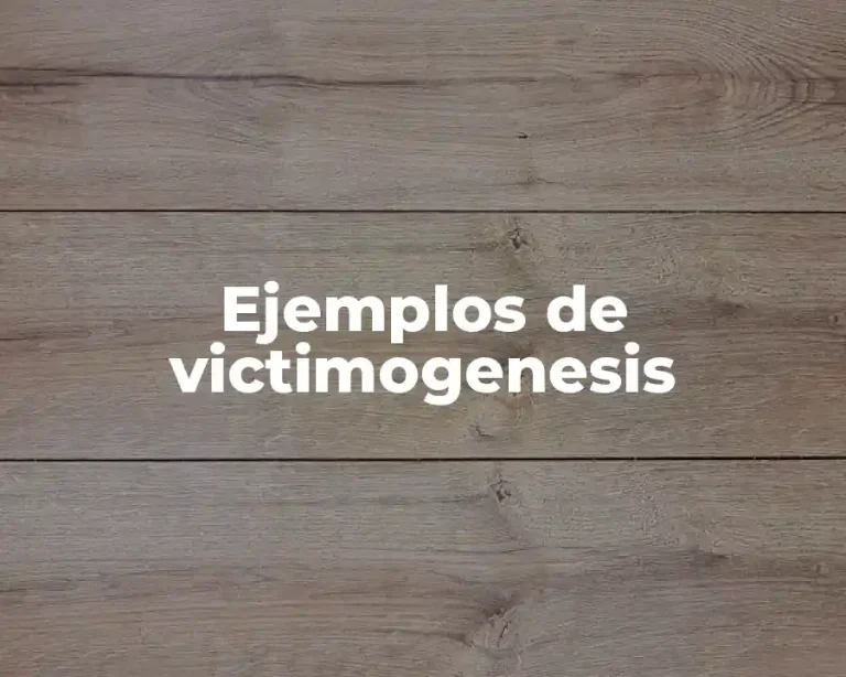 Ejemplos de victimogenesis