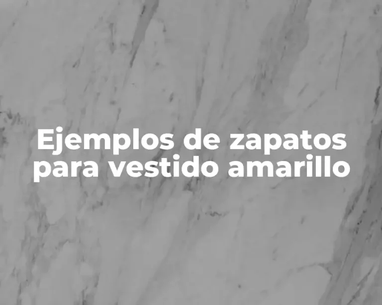 Ejemplos de zapatos para vestido amarillo