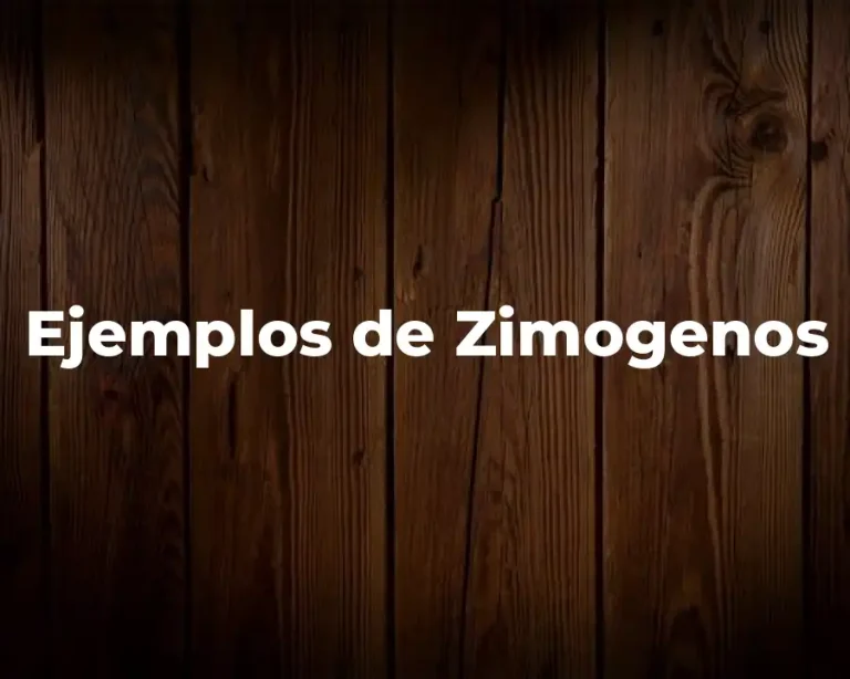 Ejemplos de Zimogenos