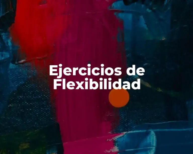Ejercicios de Flexibilidad