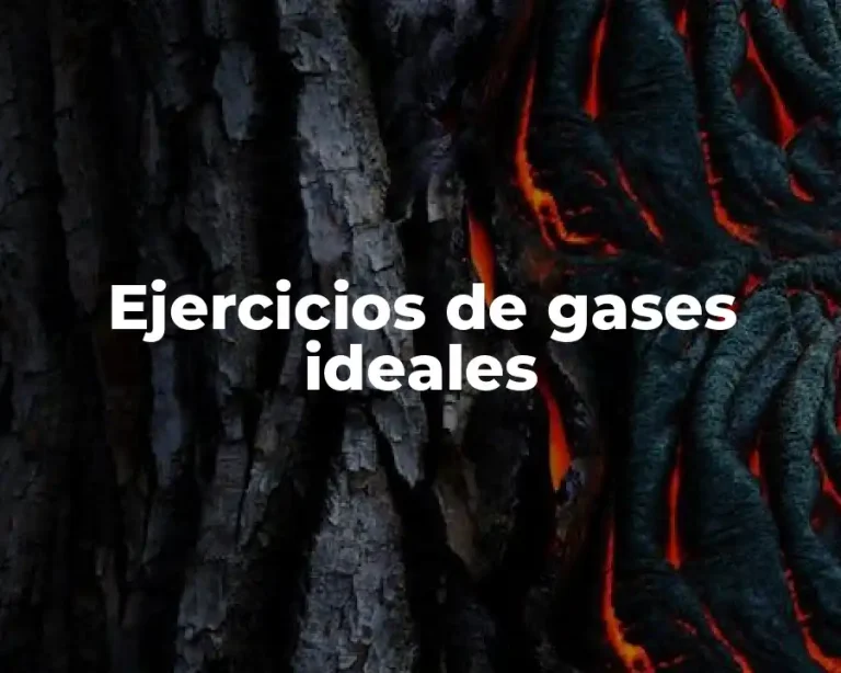 Ejercicios de gases ideales