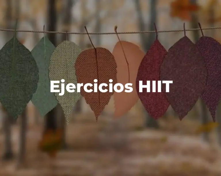 Ejercicios HIIT