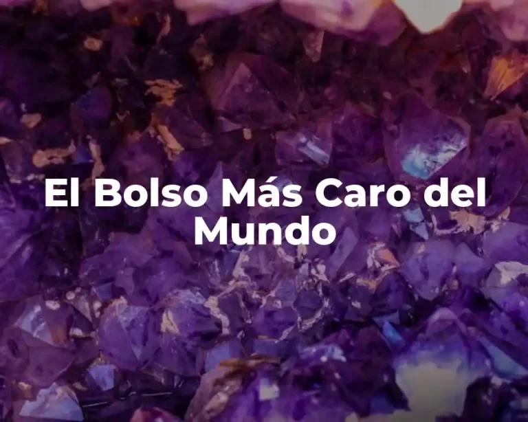 El Bolso Más Caro del Mundo