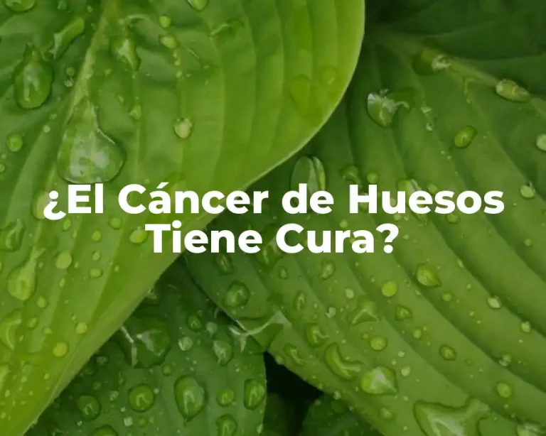 ¿El Cáncer de Huesos Tiene Cura?