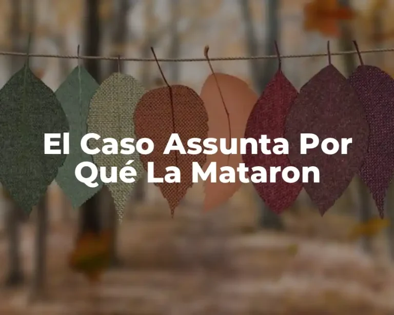 El Caso Assunta Por Qué La Mataron