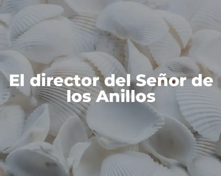 El director del Señor de los Anillos