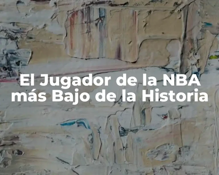 El Jugador de la NBA más Bajo de la Historia