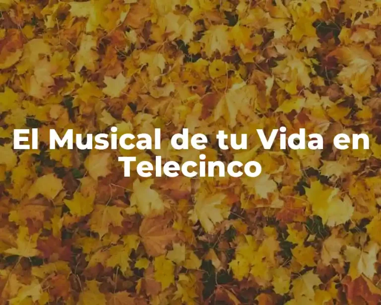 El Musical de tu Vida en Telecinco