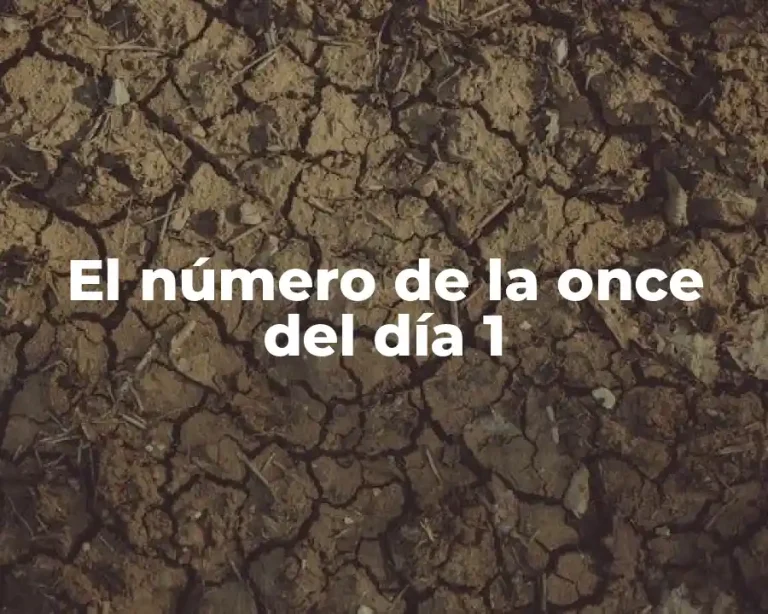 El número de la once del día 1