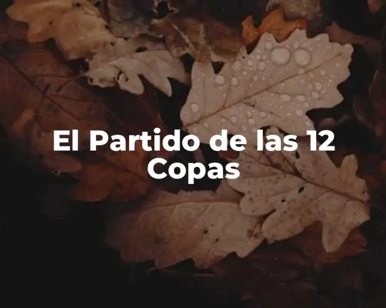 El Partido de las 12 Copas