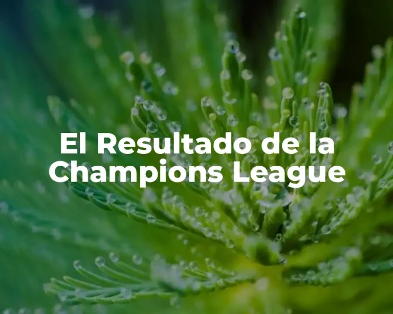 El Resultado de la Champions League