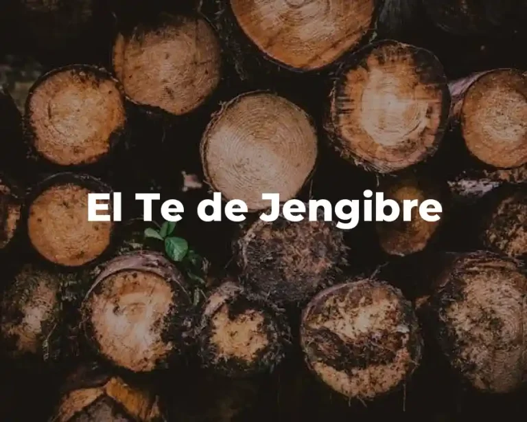 El Te de Jengibre