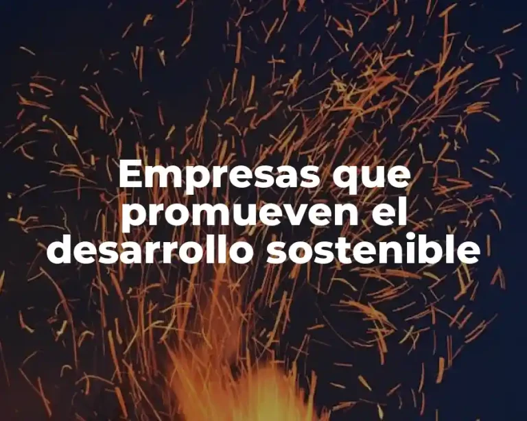 Empresas que promueven el desarrollo sostenible