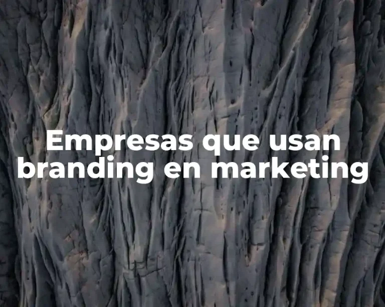 Empresas que usan branding en marketing