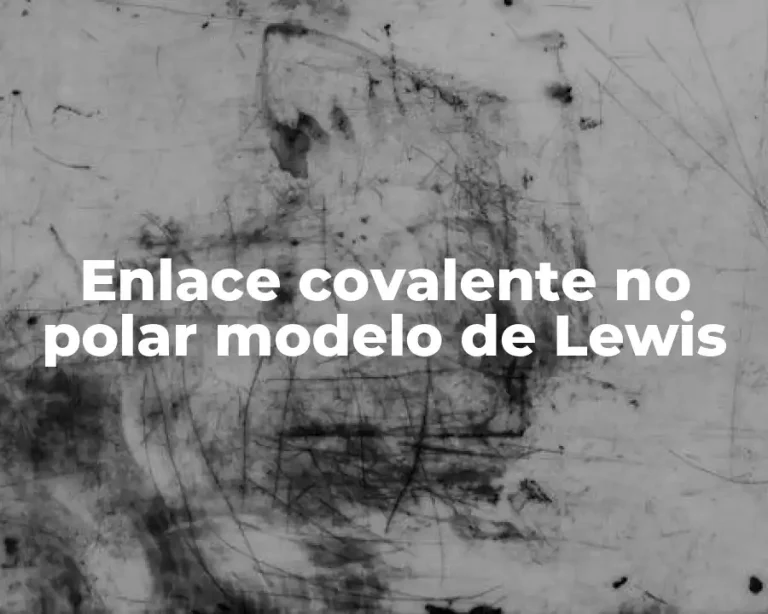 Enlace covalente no polar modelo de Lewis