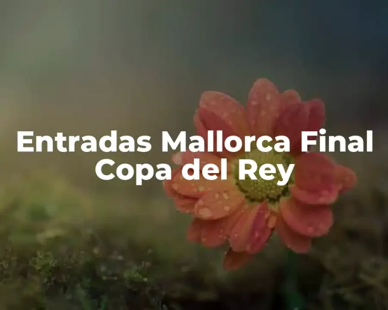 Entradas Mallorca Final Copa del Rey