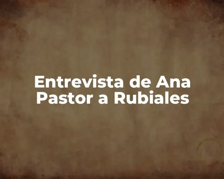 Entrevista de Ana Pastor a Rubiales
