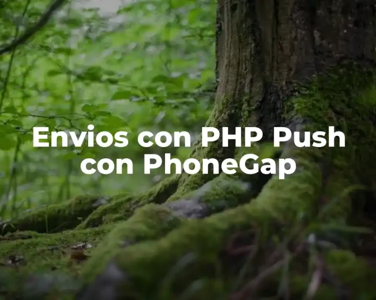 Envios con PHP Push con PhoneGap