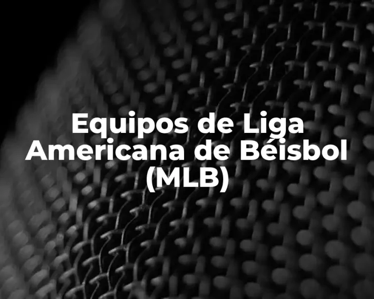 Equipos de Liga Americana de Béisbol (MLB)
