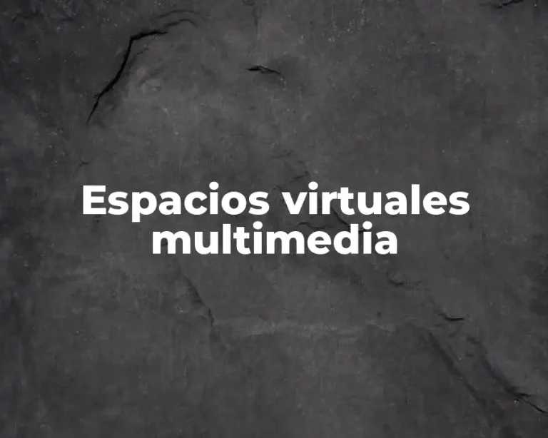 Espacios virtuales multimedia