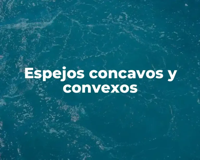 Espejos concavos y convexos