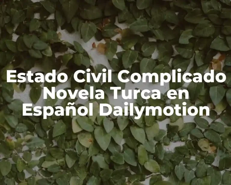 Estado Civil Complicado Novela Turca en Español Dailymotion