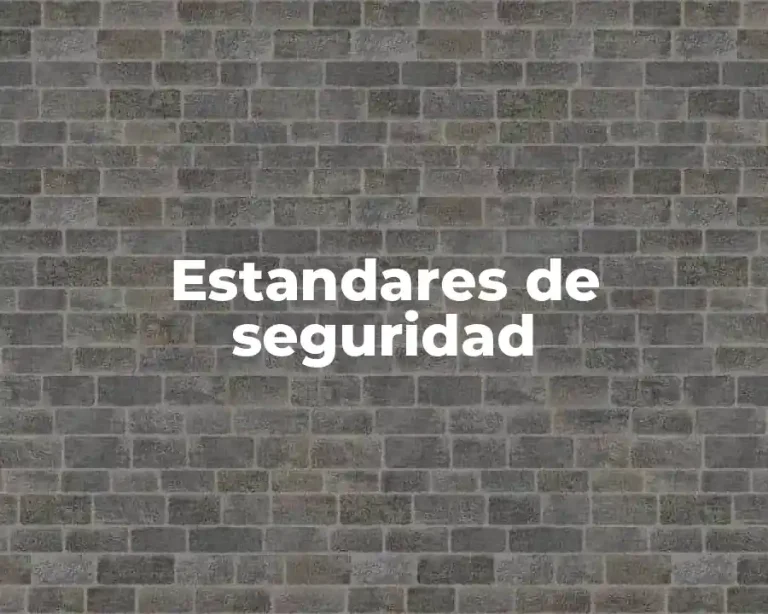 Estandares de seguridad