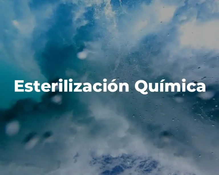 Esterilización Química
