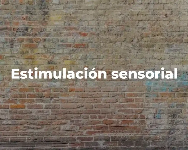 Estimulación sensorial
