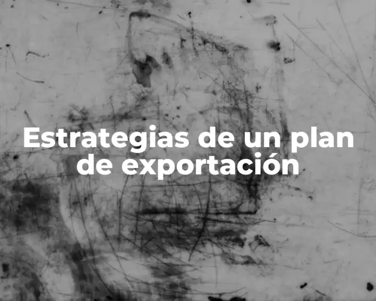 Estrategias de un plan de exportación