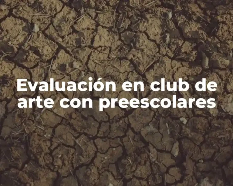 Evaluación en club de arte con preescolares