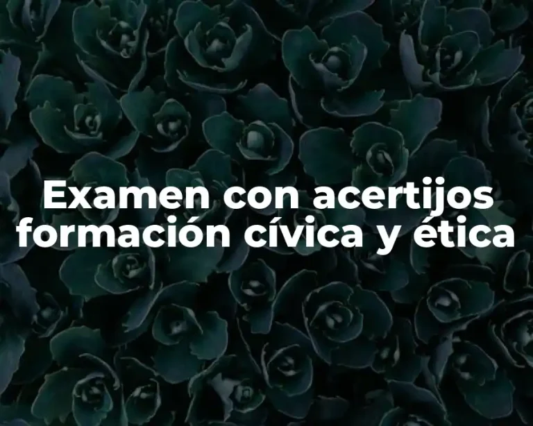Examen con acertijos formación cívica y ética
