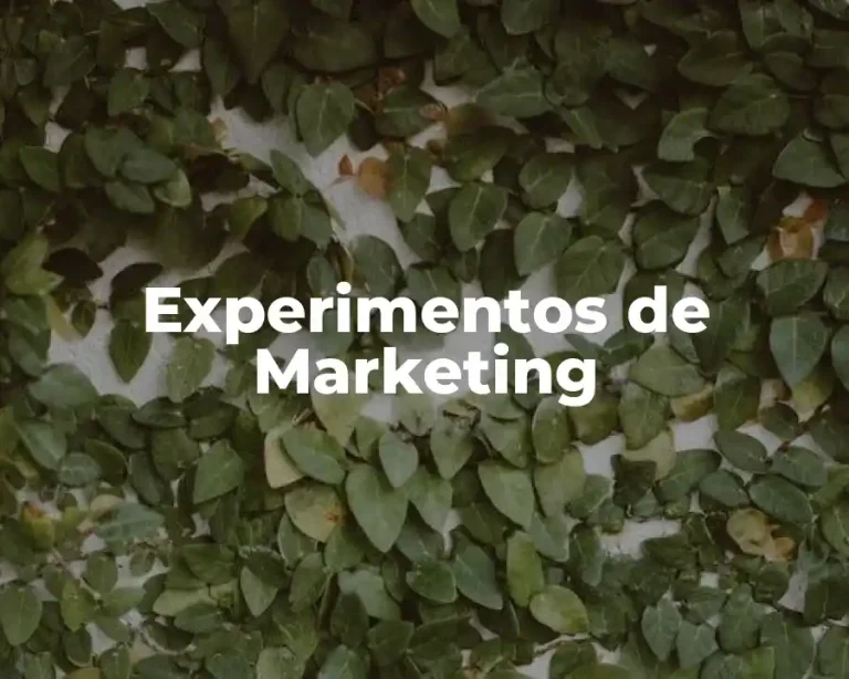 Experimentos de Marketing