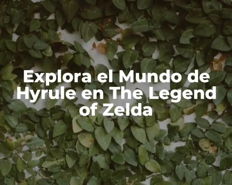 Explora el Mundo de Hyrule en The Legend of Zelda