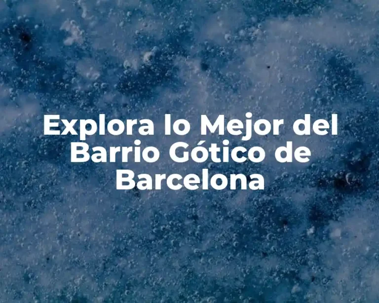 Explora lo Mejor del Barrio Gótico de Barcelona