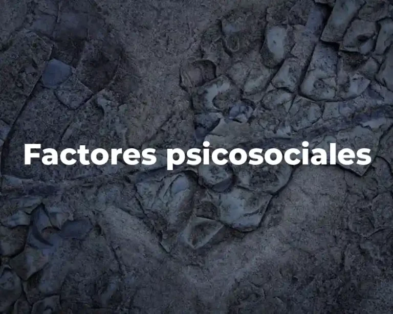 Factores psicosociales
