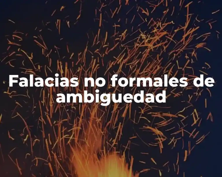 Falacias no formales de ambiguedad