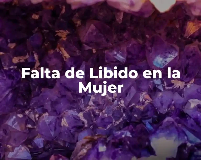 Falta de Libido en la Mujer