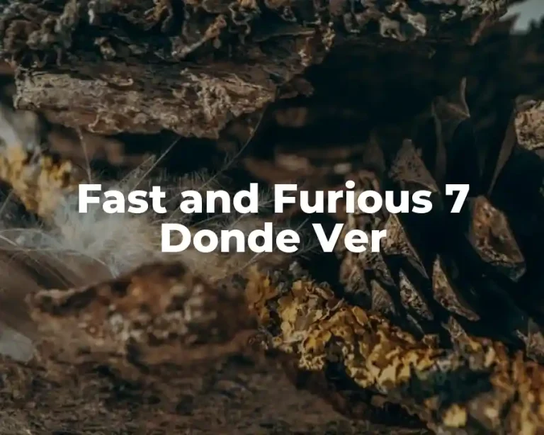 Fast and Furious 7 Donde Ver