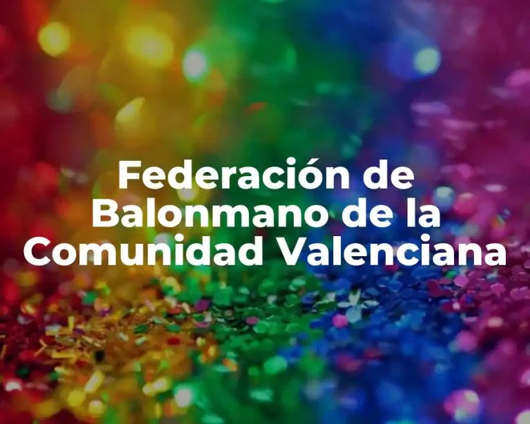 Federación de Balonmano de la Comunidad Valenciana