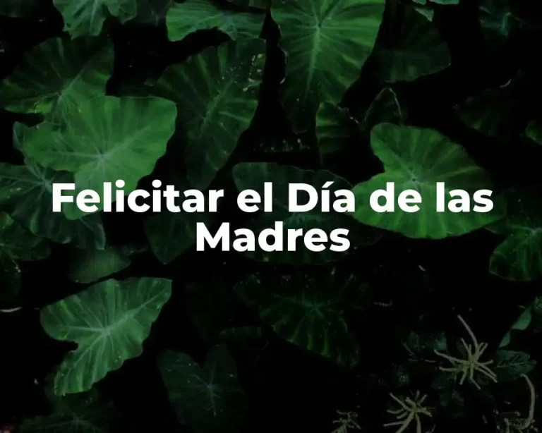 Felicitar el Día de las Madres