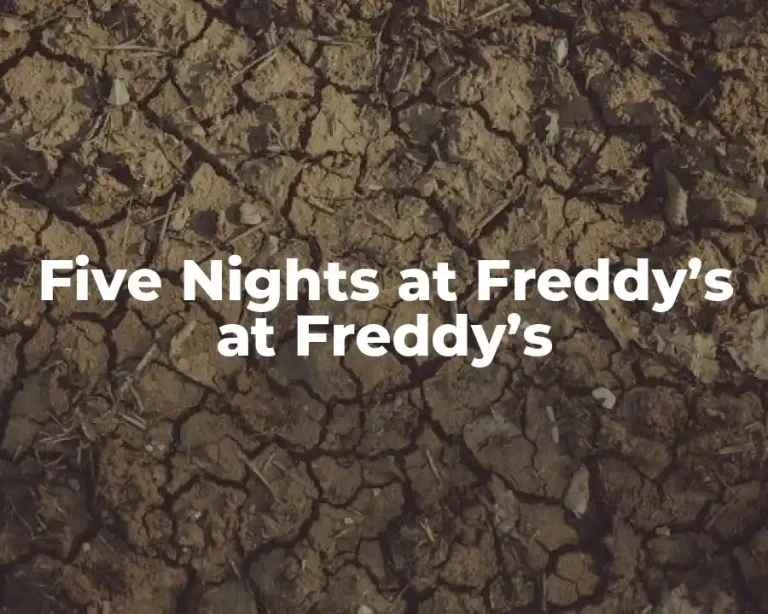 Five Nights at Freddy’s at Freddy’s