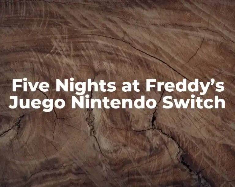Five Nights at Freddy’s Juego Nintendo Switch