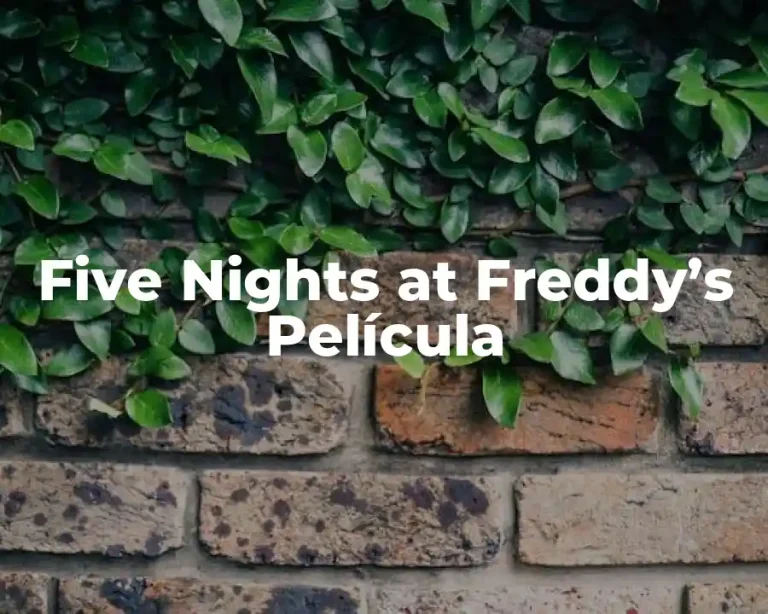 Five Nights at Freddy’s Película