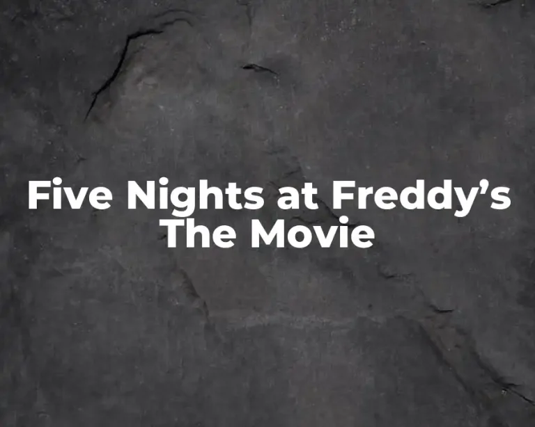 Five Nights at Freddy’s The Movie