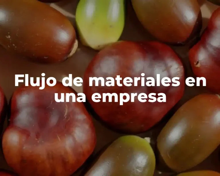 Flujo de materiales en una empresa