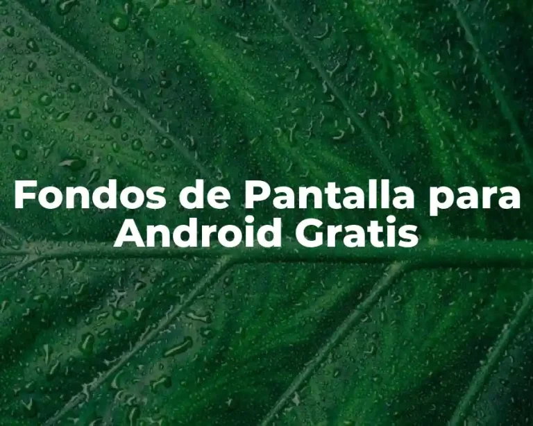 Fondos de Pantalla para Android Gratis