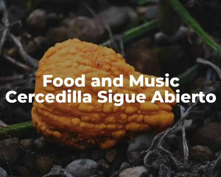 Food and Music Cercedilla Sigue Abierto