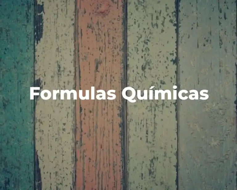 Formulas Químicas